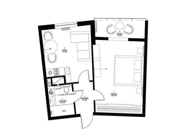 Апартаменты White Apartment in 12 Floor Одесса-7